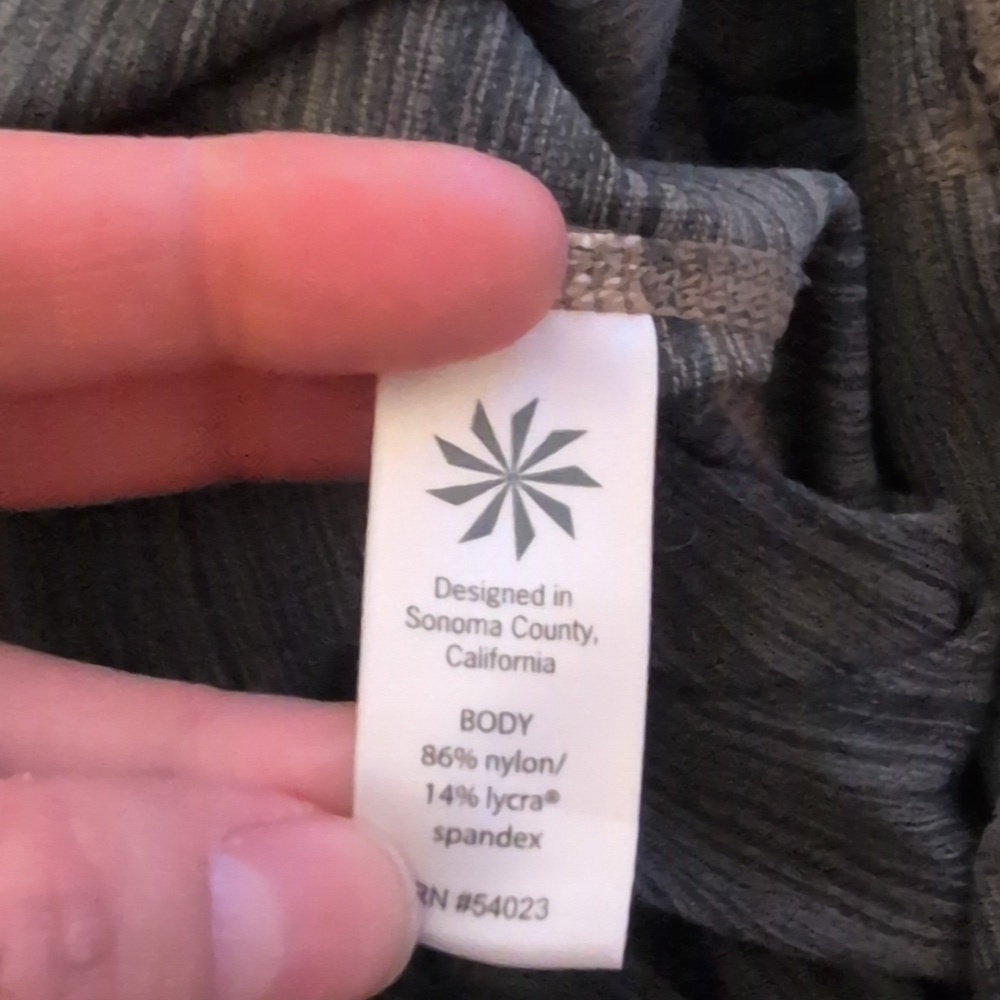 Athleta Gray Full Length Athletic Workout Leggings Size Small - Picture 7 of 7